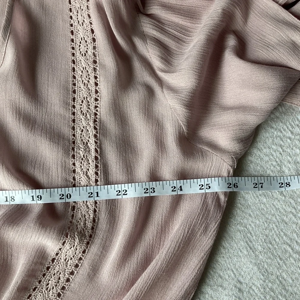 O’Neill Dusty rose button down top /blouse size XL - Picture 7 of 10